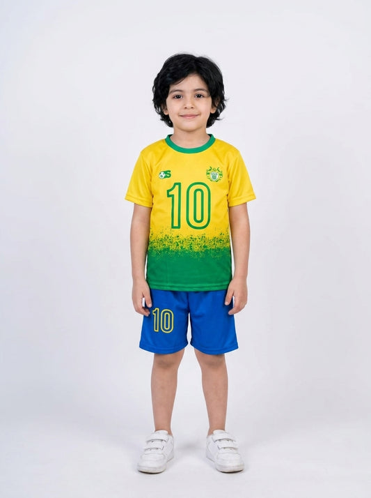 بجامة شورت ولادي برازيل - Cotton House Kids Wear