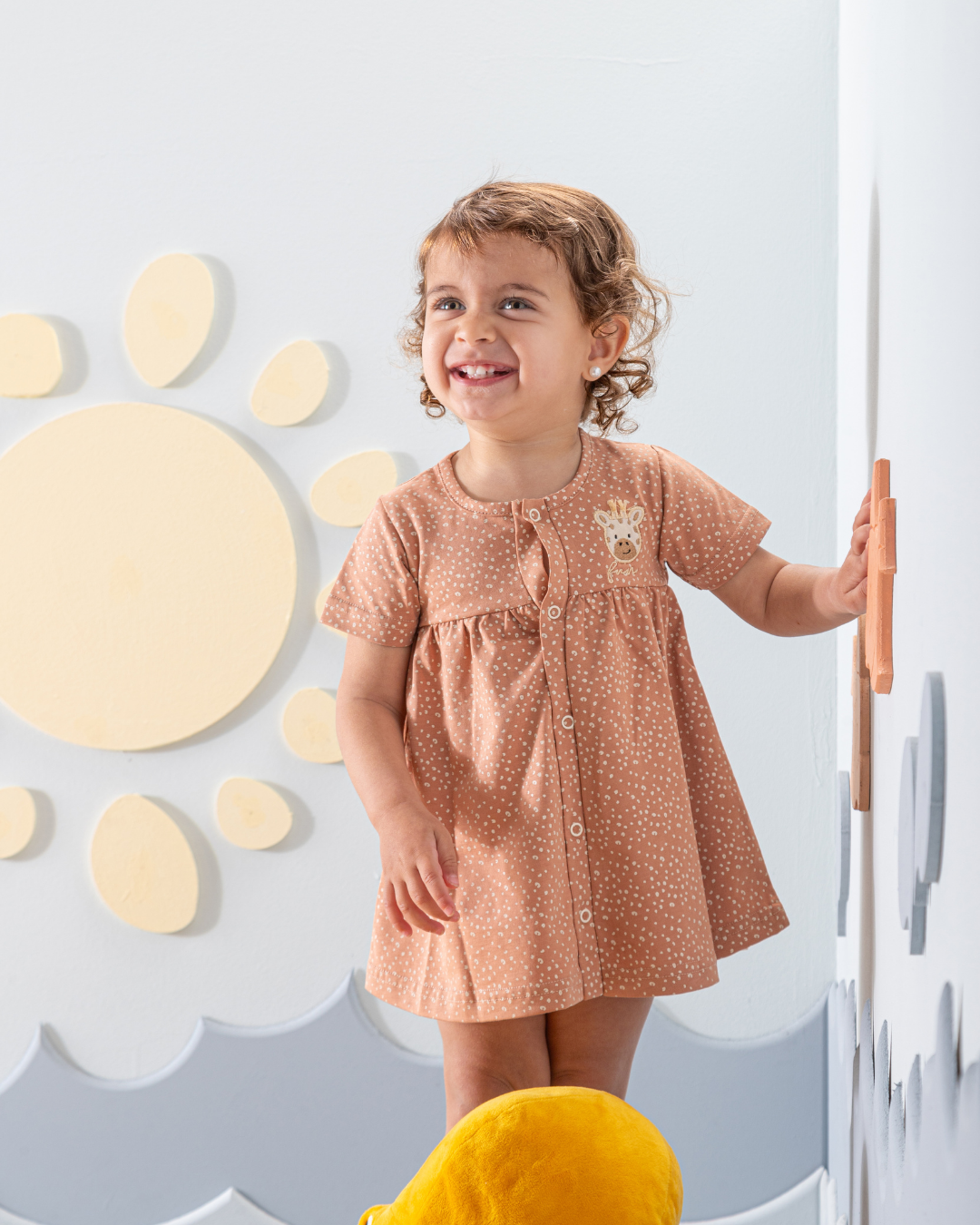 Fun Giraffe Dress cotton