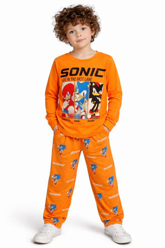 بيجامه قطن خريفي وسط اولادي