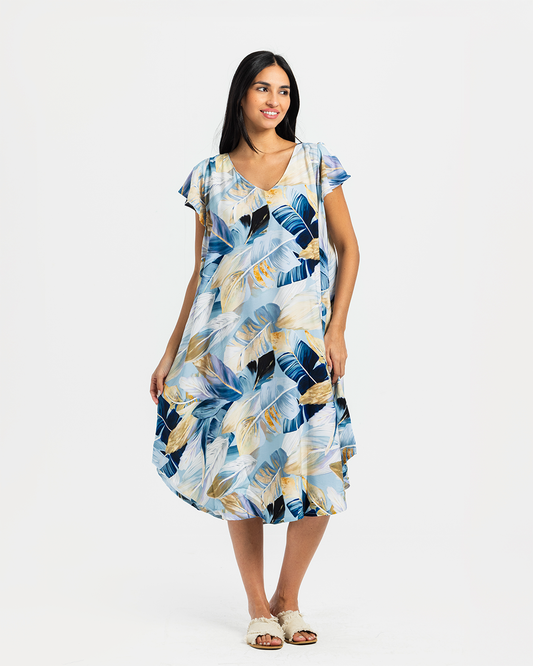 Short Printed Viscose Shirt 762