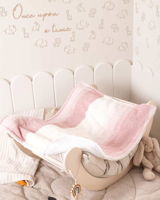 Striped baby blanket