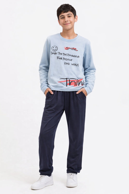 بيجامة قطن خريفي محير ولادى