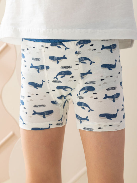 Blue Whales Boys' Boxer