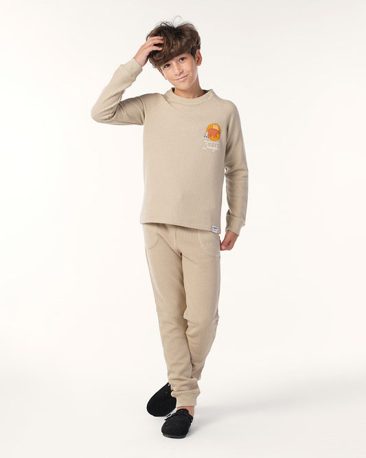 Wanders in the jungle long sleeve pajamas jacquard