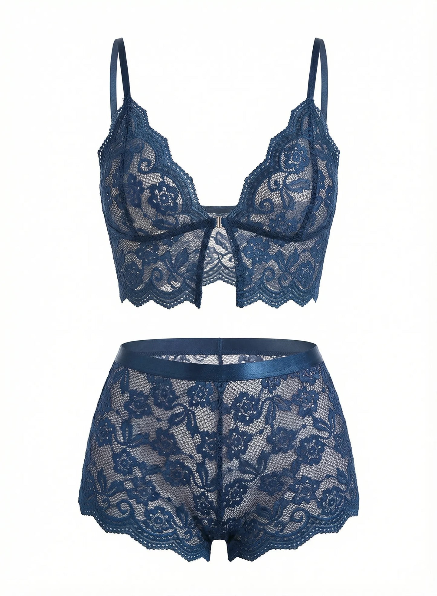 Y Women Kit Deux Morceaux de Mousseline Broodée et de roses