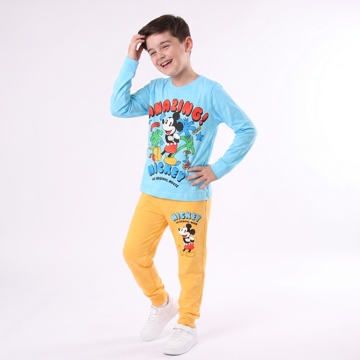 Amazing Mickeyبيجامه قطن خريفي اولادي